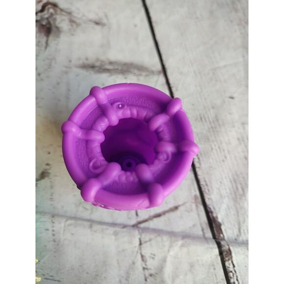 2 Lil Zelfs Planters Mini Troll Yellow Green Figure Purple Flowerpot Playset - Picture 6 of 11